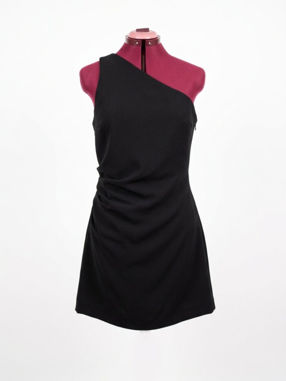 KOOKAÏ Little Black Dress One Shoulder Ruched Mini Dress Size 42 / Large